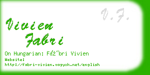 vivien fabri business card